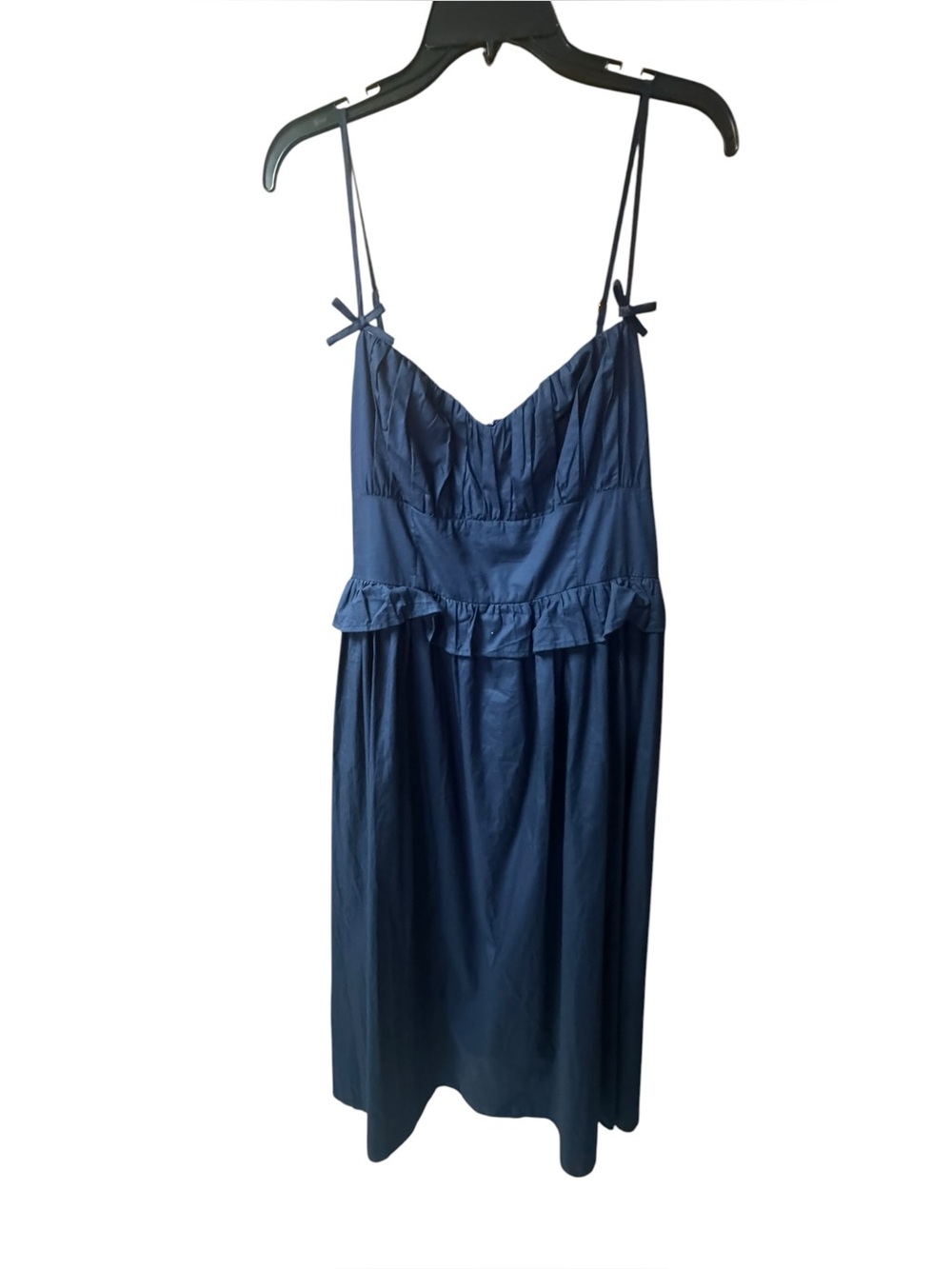 All in Favor Navy Spaghetti Strap Ruffle Dress - Picture 6 of 7